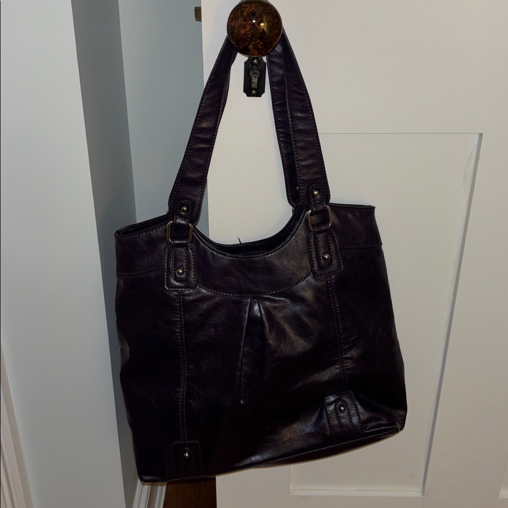 Dark purple purse